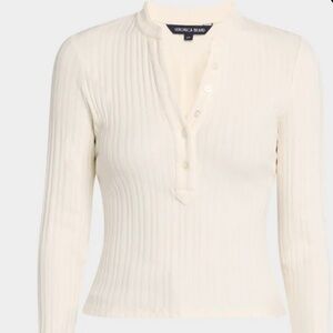 Veronica Beard Jocelyn Henley -Ivory-NWT